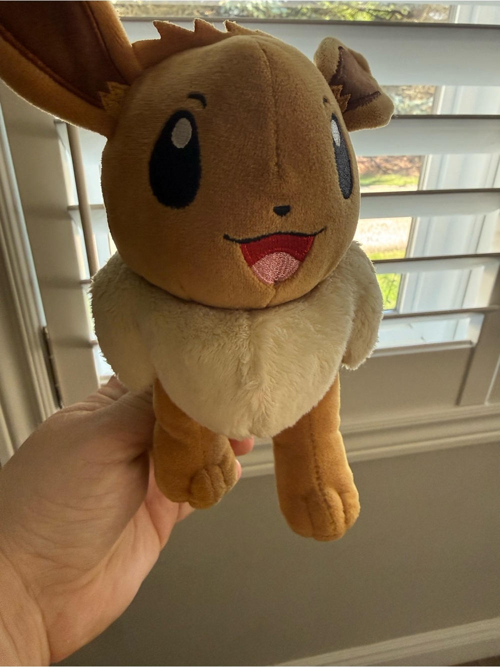 Pokemon Eevee Plush Toy - Brown and Cream